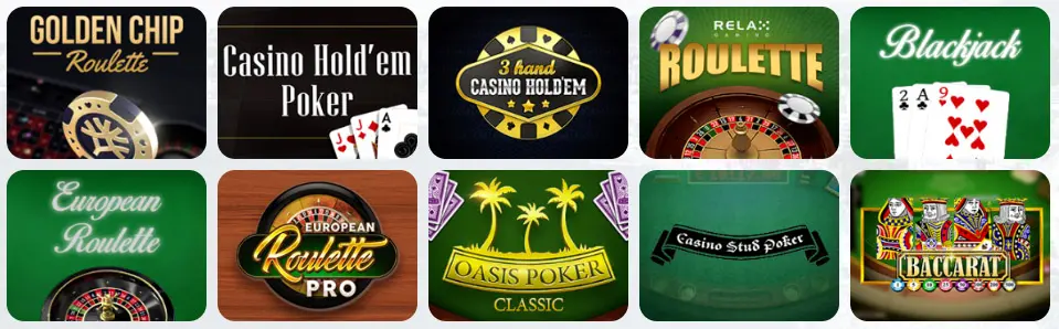 Giochi da tavolo su Slotmaniax Casino