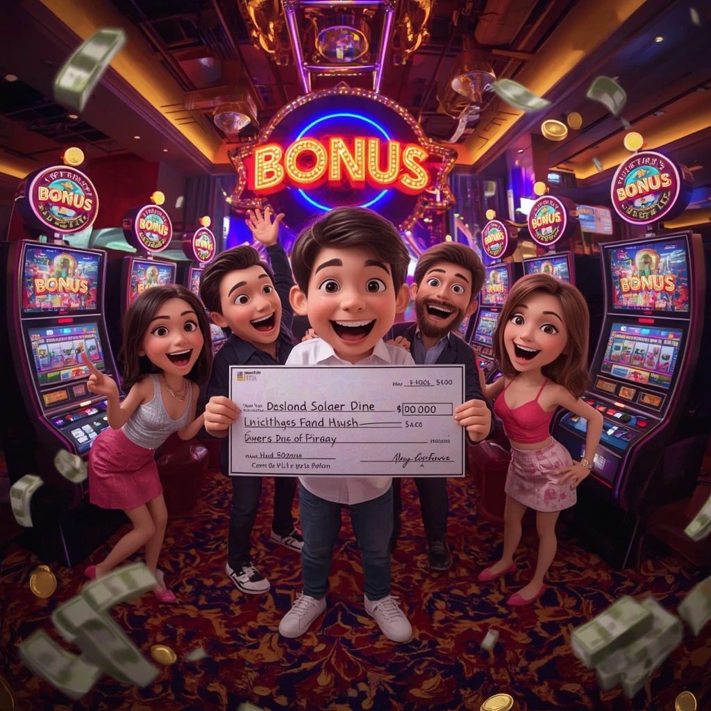 bonus nelle mani dell'uomo al casinò SLOTMANIAX CASINO