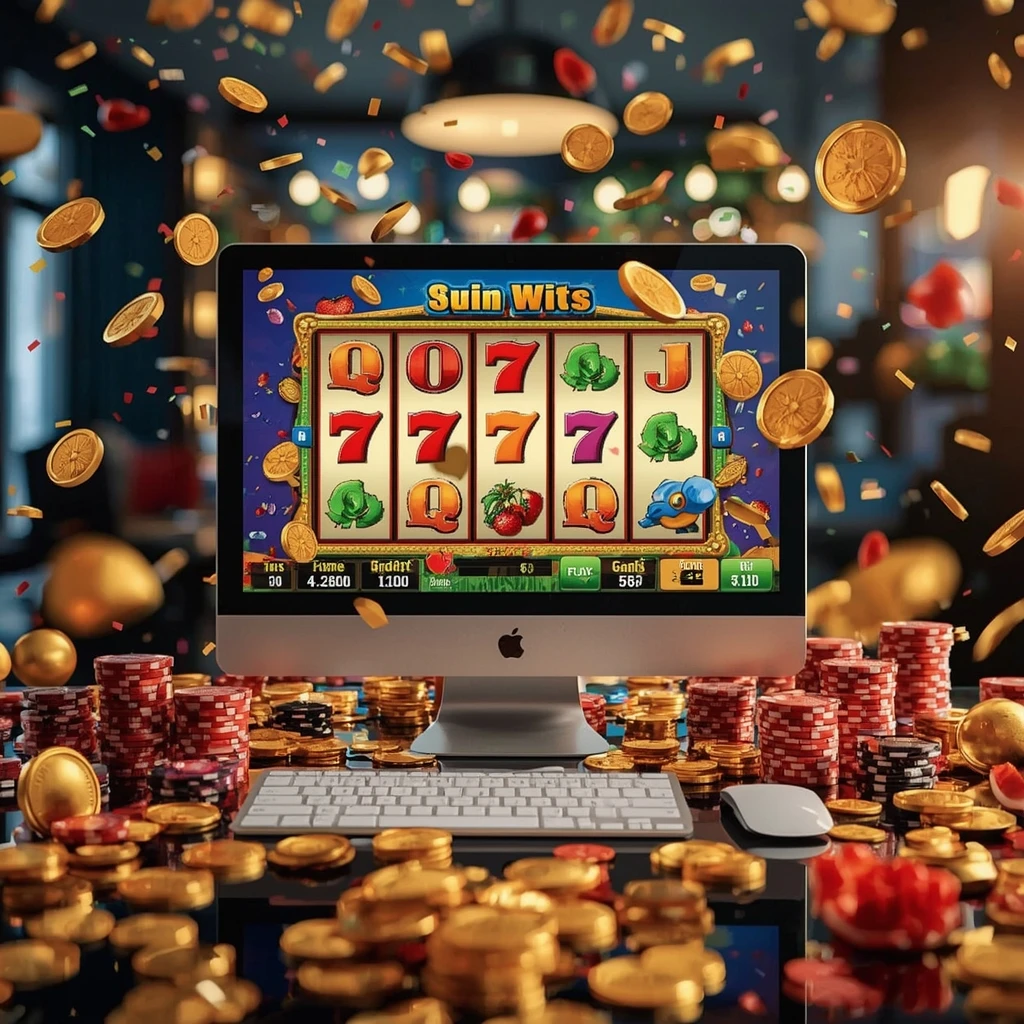 slot machine sullo schermo SLOTMANIAX CASINO