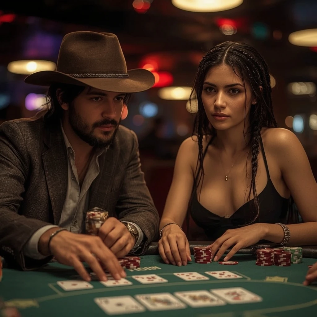 foto di due giocatori di poker Slotmaniax Casino